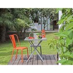 Chaises en aluminium azuro (lot de 2) paprika