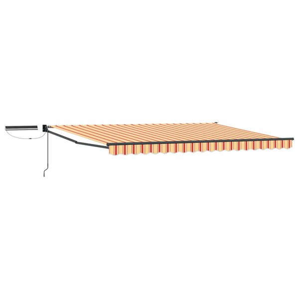 vidaXL Auvent rétractable électrique Multicolore 4 5 × 3 m