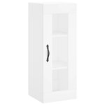 vidaXL Buffet haut Blanc 34 5x34x180 cm Bois d'ingénierie