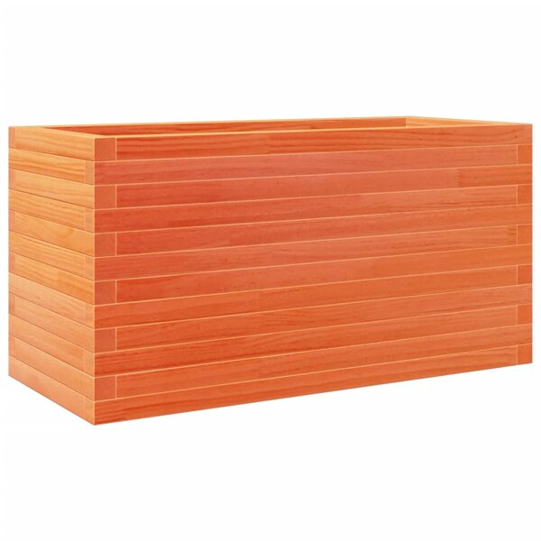vidaXL Jardinière cire marron 90x40x45 5 cm bois de pin massif