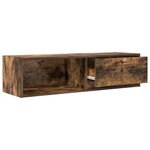 vidaXL Meuble TV chêne fumé 100x31x25 5 cm bois d'ingénierie