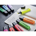 Pot de 6 Surligneurs BOSS ORIGINAL Rechargeable Pointe Biseautée 2-5 mm STABILO