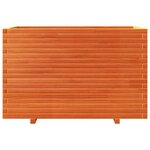 vidaXL Jardinière cire marron 110x60x72 cm bois de pin massif