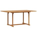 vidaXL Ensemble de salle à manger pour jardin 5 Pièces Naturel