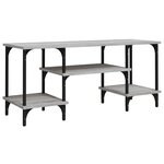 vidaXL Meuble TV sonoma gris 102x35x45 5 cm bois d'ingénierie