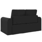 vidaXL Canapé-Lit 60cm Noir tissu