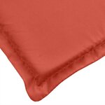 vidaXL Coussin de chaise longue rouge mélangé (75+105)x50x3 cm tissu