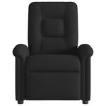 vidaXL Fauteuil inclinable électrique Noir Tissu