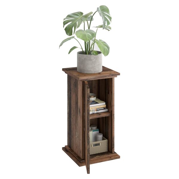 FMD Table d'appoint avec porte 57 4 cm Sombre de style ancien