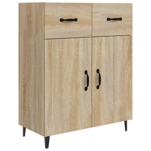 vidaXL Buffet chêne sonoma 69 5x34x90 cm bois d'ingénierie