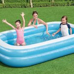 Bestway piscine gonflable bleu/blanc 262 x 175 x 51 cm 54006