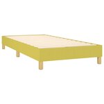 vidaXL Sommier tapissier avec matelas et LED Vert 100x200 cm Tissu