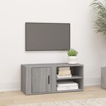 vidaXL Meuble TV Sonoma gris 80x31 5x36 cm Bois d'ingénierie