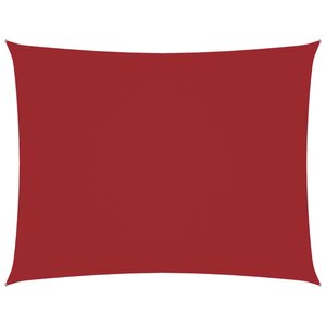 vidaXL Voile de parasol tissu oxford rectangulaire 3 5x4 5 m rouge