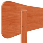 vidaXL Tête de lit cire marron 100 cm bois massif de pin