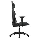 vidaXL Chaise de jeu de massage noir similicuir