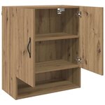 vidaXL Meuble mural chêne artisanal 60 x 31 x 70 cm Bois d'ingénierie