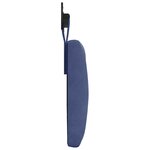 vidaXL Tête de lit suspendue Avec lumière LED Bleu police Velours