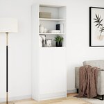 vidaXL Buffet haut avec LED blanc 69x32 5x200 cm bois d’ingénierie