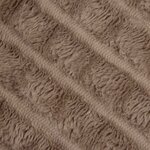 vidaXL Couvertures à jeter 6 Pièces Camel 150 x 130 cm Toison
