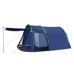 Vidaxl tente de camping 390x330x195 cm bleu