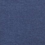 vidaXL Tête de lit avec oreilles Bleu 103x16x118/128 cm Tissu