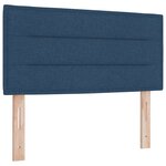 vidaXL Tête de lit LED avec bandes LED Bleu 100 cm tissu