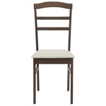 vidaXL Chaise de salle à manger 2 Pièces Marron clair et clair