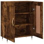 vidaXL Buffet chêne fumé 69 5x34x90 cm bois d'ingénierie