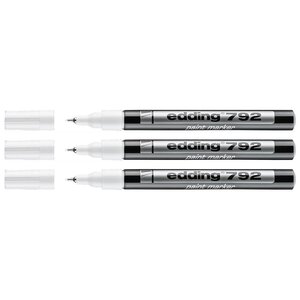 Marqueur Peinture 792 Blanc Pointe Extra-Fine 0 8 mm x 3 EDDING