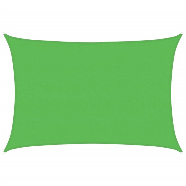 vidaXL Voile d'ombrage 160 g/m² Vert clair 5x6 m PEHD