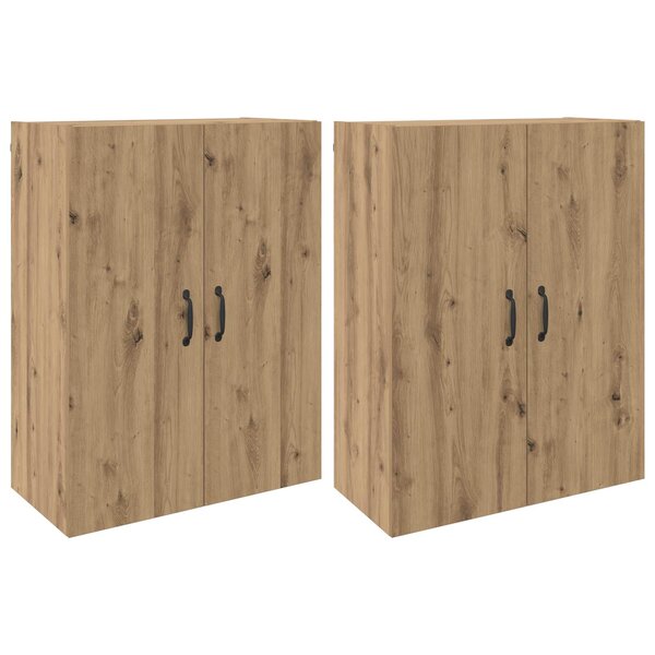 vidaXL Armoire Murale 2 Pièces Chêne artisanal 69 5 x 34 x 90 cm