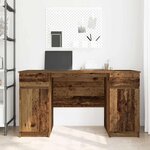 vidaXL Bureau Bois ancien 140 x 49 x 76 cm Bois d'ingénierie