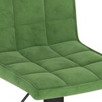 vidaXL Tabouret de bar Vert foncé Velours