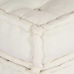 vidaXL Pouf modulaire crème 70x70x54 tissu