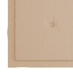 vidaXL Chaises de jardin lot de 6 et coussins beige Bois teck massif