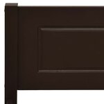 vidaXL Cadre de lit sans matelas pin massif marron foncé 120x200 cm