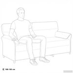 vidaXL Sofa 3 places Vert Mer 198 x 83 x 95 cm Velours