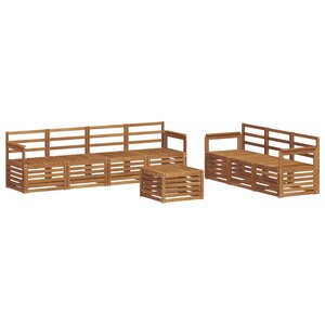 vidaXL Ensembles de canapés 8 pc Naturel Bois d'Acacia Massif