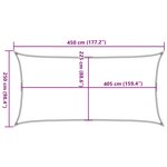 vidaXL Voile d'ombrage 160 g/m² Vert foncé 2 5x4 5 m PEHD