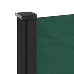 vidaXL Auvent latéral rétractable vert foncé 170x300 cm