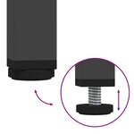 vidaXL Buffet noir 135x39x73 5 cm acier laminé à froid