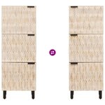 vidaXL Haut Armoire avec porte Finition Lavage Blanc 40 x 33 x 110 cm