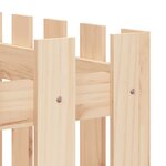 vidaXL Lit surélevé de jardin design de clôture 150x50x70cm pin massif