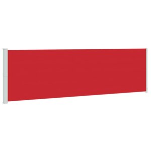 vidaXL Auvent latéral rétractable de patio 180x600 cm Rouge