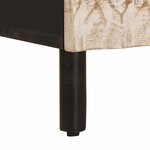 vidaXL Cabinet de chevet Blanc 40 x 33 x 46 cm Bois de mangue massif