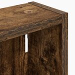 vidaXL Armoire murale de salle de bain Chêne Fumé 40 x 10 x 50 cm