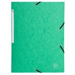 Chemises À Élastiques Carte Lustrée 3 Rabats Monobloc - Couleurs Assorties - X 50 - Exacompta