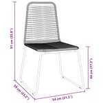vidaXL Ensemble de salle à manger pour jardin 9 Pièces Noir