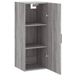 vidaXL Armoire murale sonoma gris 34 5x34x90 cm